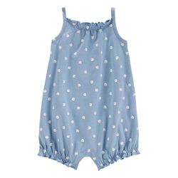 Romper Azul con Estampado de Conchas para Niña - Varias Tallas