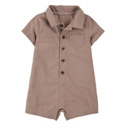Romper Tipo Polo Café para Niño - Varias Tallas