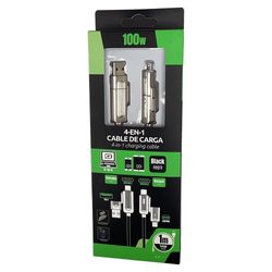 Cable de USB-A a USB-C y Lighting de 66 W 1 M