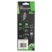 Cable de USB-A a USB-C y Lighting de 66 W 1 M