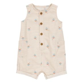 Romper de Lino Estampado - Varias Tallas