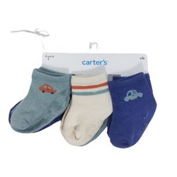 Set-de-Calcetines-para-Bebe-Colores-Gris-y-Azul-Carros-Recien-Nacido-6-Pzas