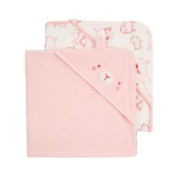 Set-de-Toalla-Infantil-Rosa-Marfil-con-Borrego-2-Pzas