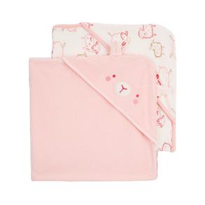 Set-de-Toalla-Infantil-Rosa-Marfil-con-Borrego-2-Pzas