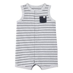 Enterizo sin Mangas Gris con Rayas - Varias Tallas
