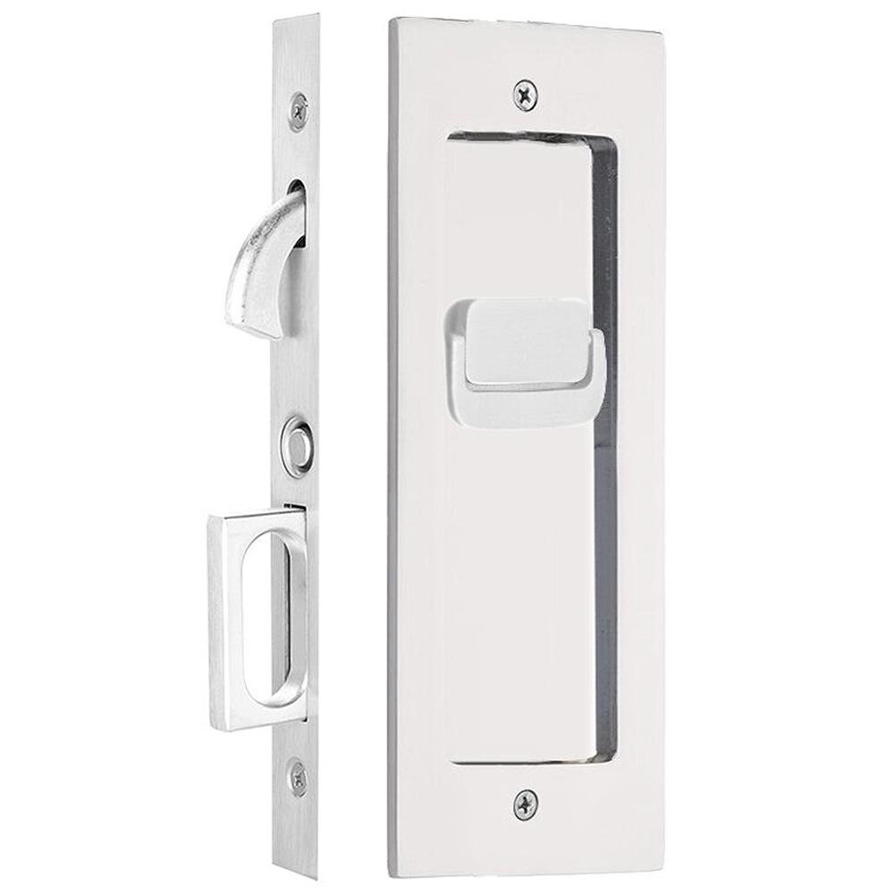 Cerradura para Puerta Corrediza de Privacidad Color Níquel Satinado