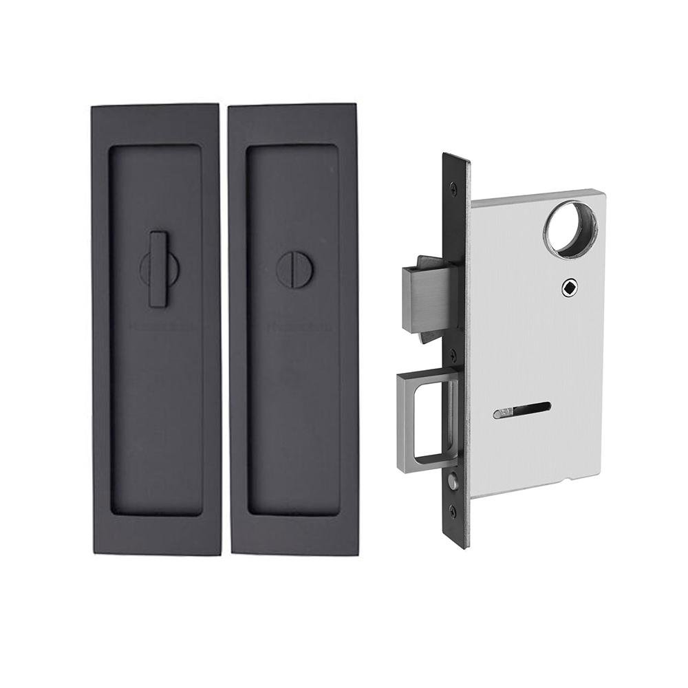 Cerradura Pocket Camino para Baño Acabado Negro