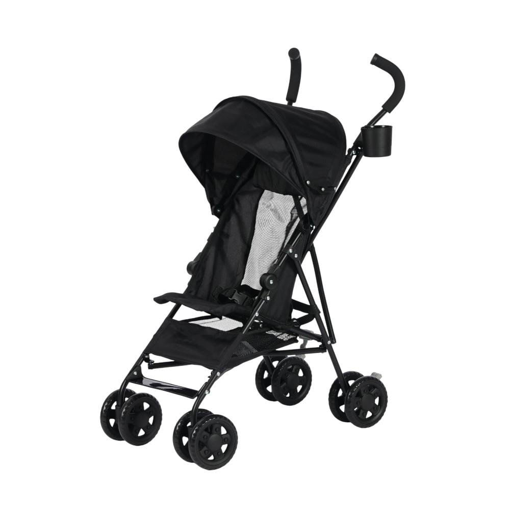Carruaje Sombrilla YTS Plegable con Capota para Bebé de hasta 18 Kg Color Negro Carruaje Tipo Sombrilla Negro Plegable con Capota y Soporte de 18 kg