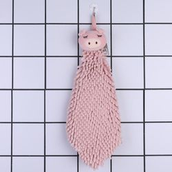 Toalla-de-Manos-con-Diseño-de-Cerdito-Rosa