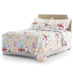 Set-de-4-Sabanas-Matrimonial-con-Estampado-Viajes