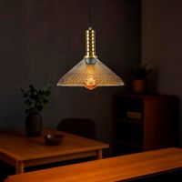 Lampara-Colgante-de-Cristal-1-Luz-Dorado-y-Negro