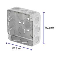 Caja Eléctrica Acero Reforzada 4 X 4 Plg