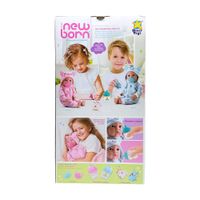 Muñeca Bebé Recién Nacida con Pijama Rosa y Accesorios