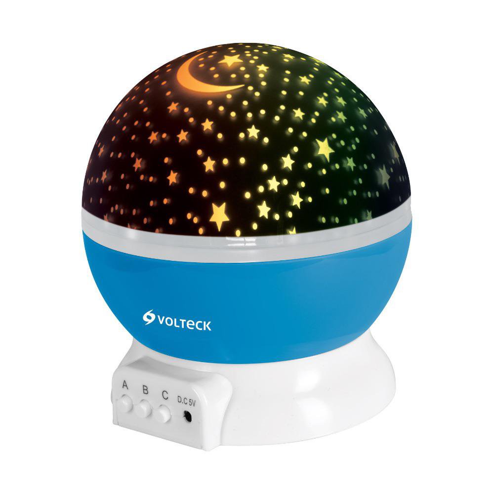 Lámpara de Noche USB Proyector de Estrellas Azul