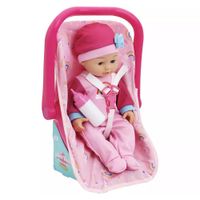 Muñeca Bebé con Porta bebé y Biberón