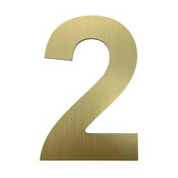 Numero-2-Dorado-de-6-Plg
