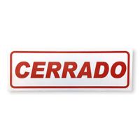 Rótulo de Abierto y Cerrado 30 x 20 Cm