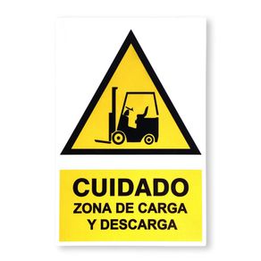 Rótulo de Precaución por Montacarga 20 x 30 Cm