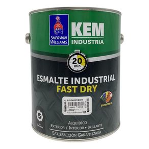 Esmalte Industrial Fast Dry Alquídico Extra Blanco 20 F 1 Gal