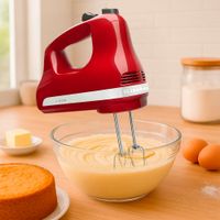 Batidora de Mano 5 Velocidades Roja 120W