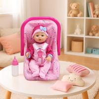 Muñeca-Bebe-con-Porta-bebe-y-Biberon