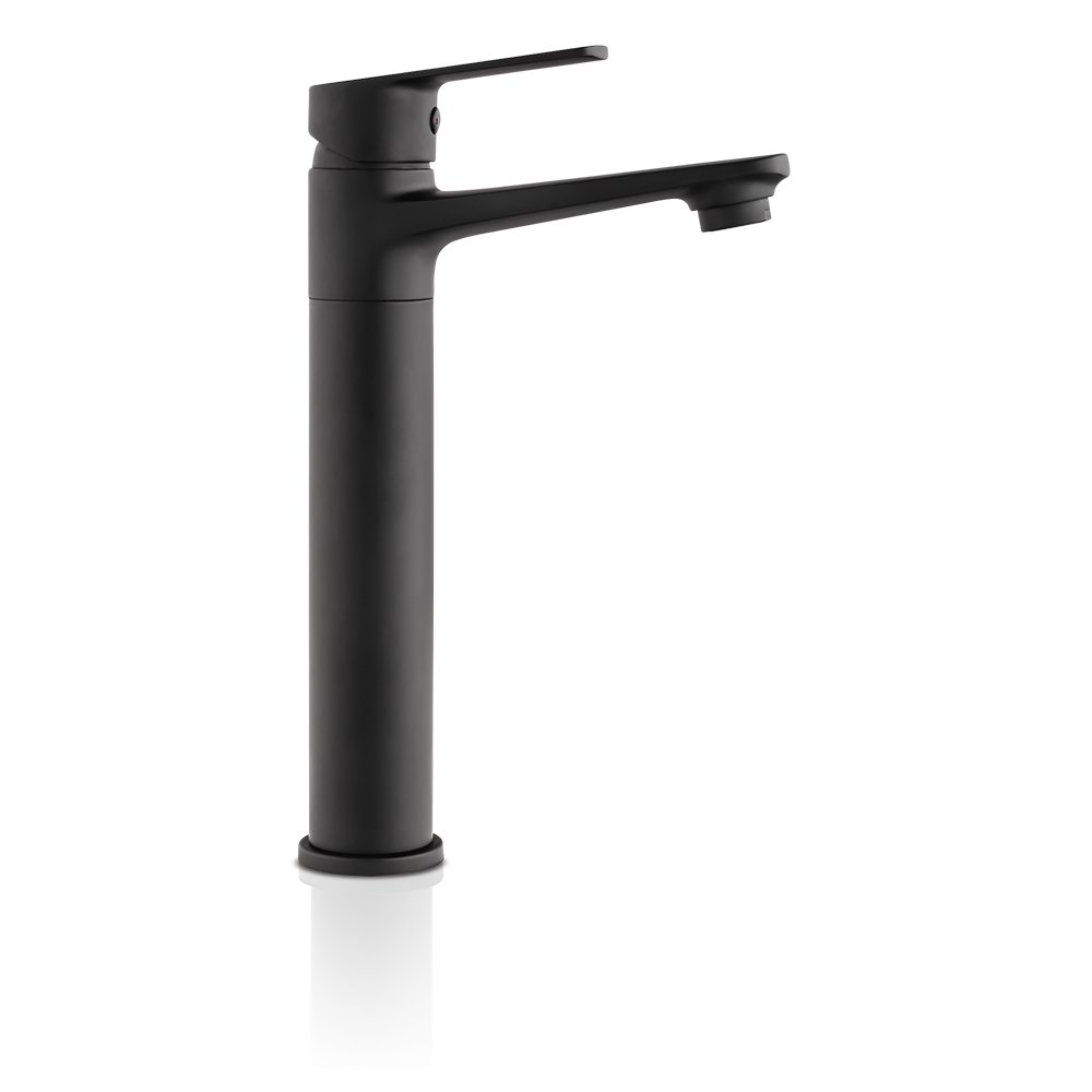 Grifo para Lavamanos Monocontrol Alto Barcelona Negro