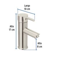 Monomando Corto Satín para Lavabo Tubig