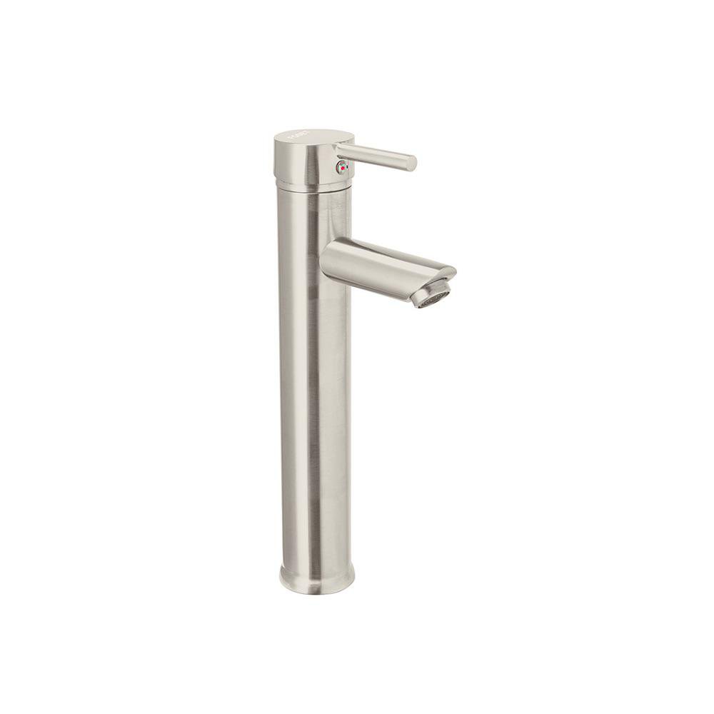 Grifo Monomando para Lavamanos Cuello Alto Tubig 30 cm Satinado