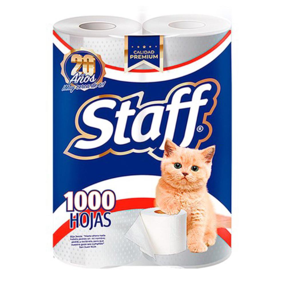 Papel Higiénico 1000 Hoja,s 6 Rollos