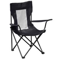 Silla Plegable para Camping Negra