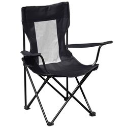 Silla Plegable para Camping Negra