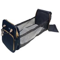 Pañalera Extensible con Cambiador Azul 30X19X42 Cm