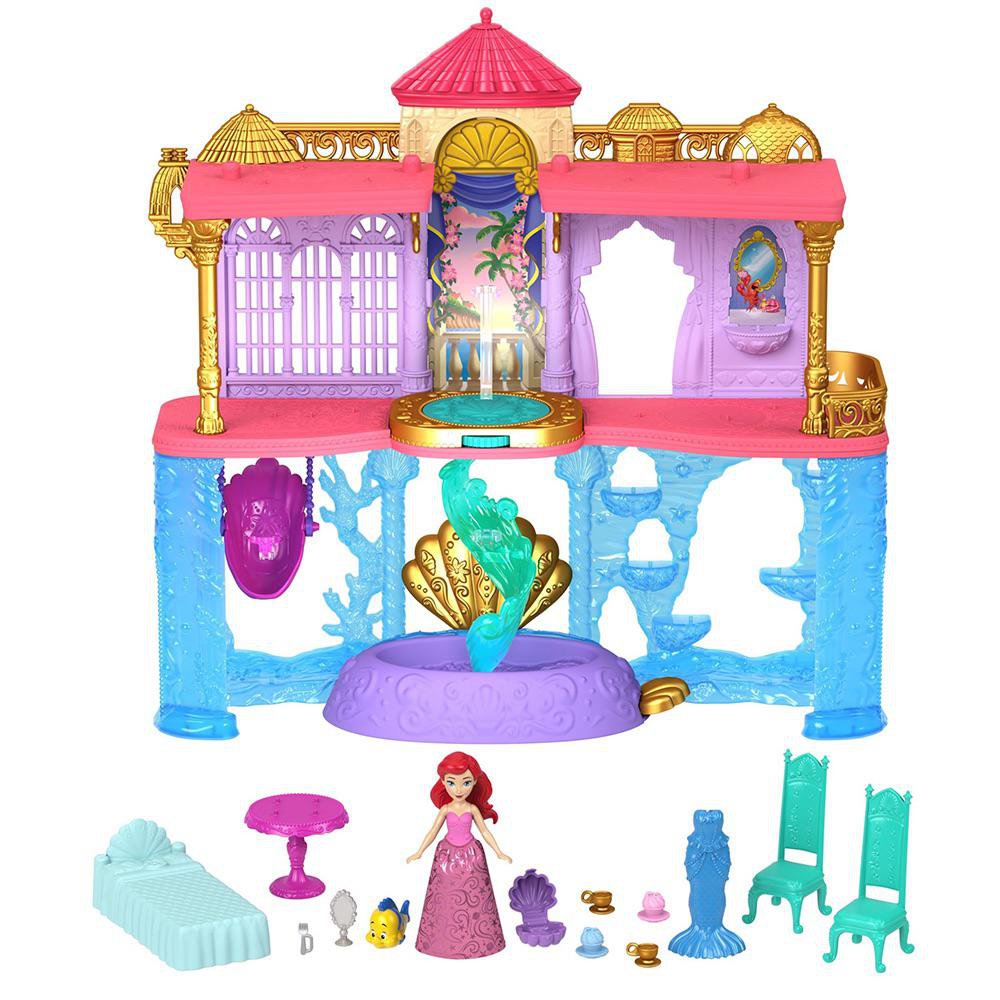 Set de Juego Disney Princesas Castillo Apilable de Ariel Tierra y Mar Castillo Apilable Ar…
