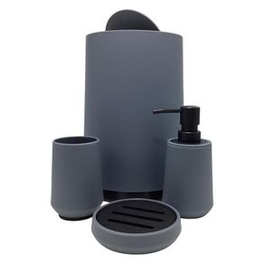 Set de 4 Piezas de Baño Gris
