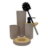Set de 4 Piezas de Baño Beige