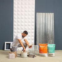 Panel Decorativo Pirámides De Pvc Blanco 19.7 Plg - Ace