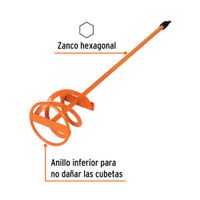 Revolvedor de Pintura 10 Cm para Taladro