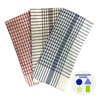 Set de 3 Toallas de Cocina Diseños Surtidos