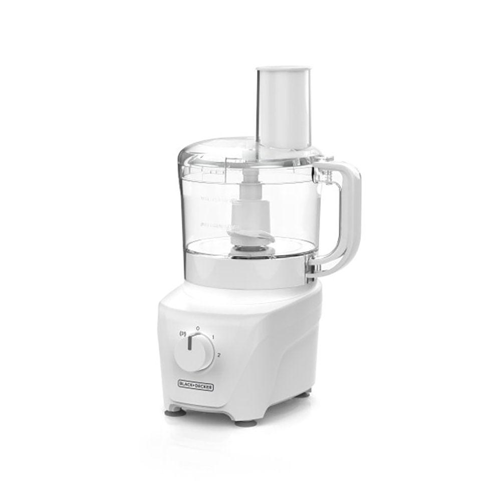 Procesador de Alimentos para 8 Tazas de 450 W Color Blanco Procesador de Alimentos de 8 Tazas 450W con Cuchilla de Acero Blanco