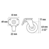 Rodo-Polietileno-Con-Buje-Freno-2-1-2-Plg-22-Mm---Fiero