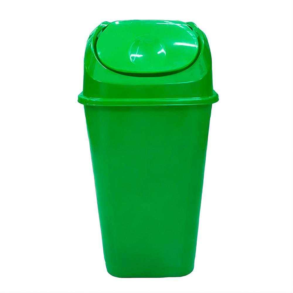 Basurero con Tapa Vaivén de 30 Litros Verde