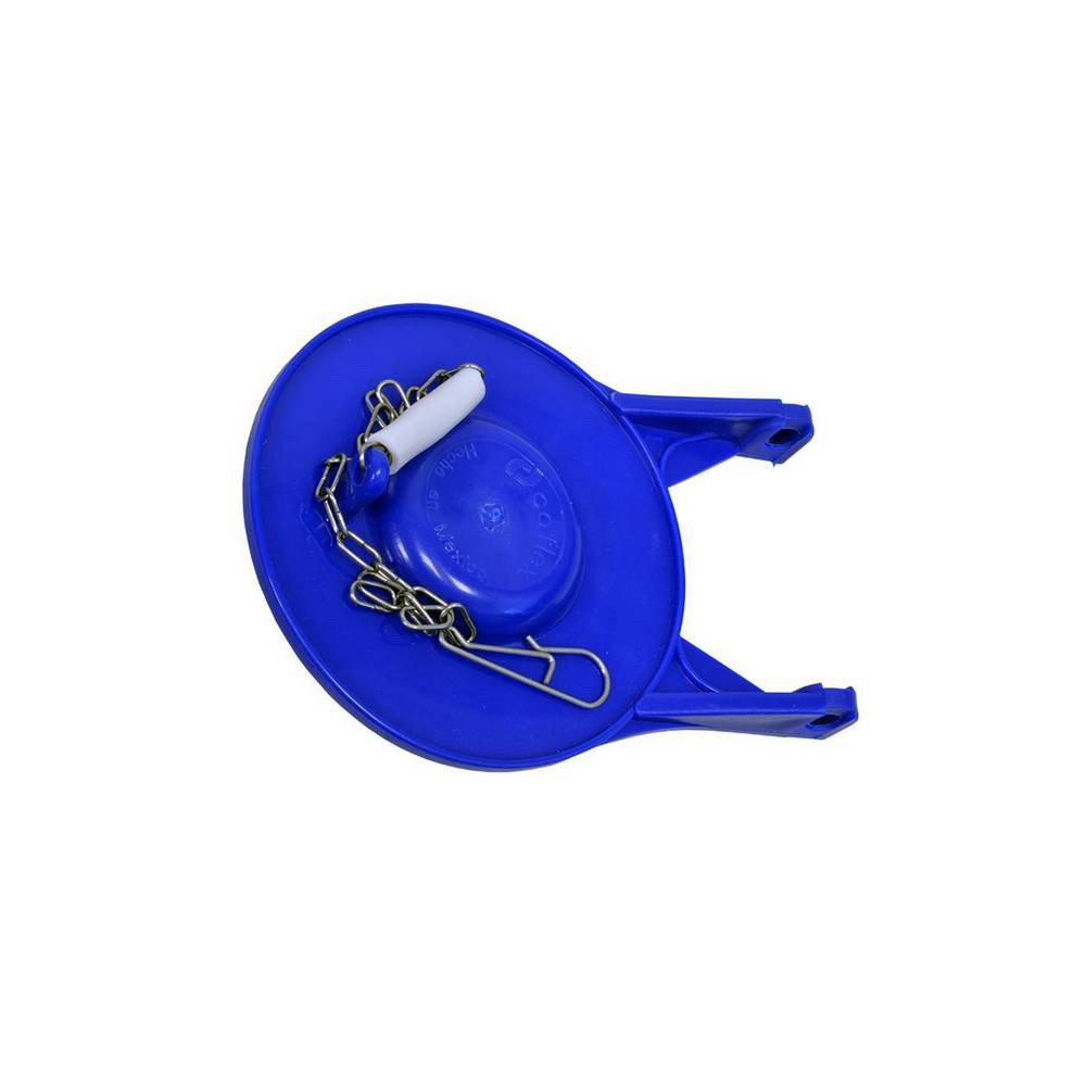Sapo para Inodoro 3 Plg de PVC Azul con Cadena Plástica Sapo para Inodoro de PVC Azul 3 Pl…
