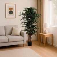 Planta-Artificial-Verde-con-Maceta-Negra-180-Cm