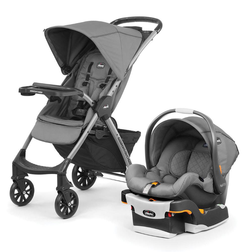 Travel System Mini Bravo Plus con Portabebés KeyFit 30 Color Slate Travel System Mini Brav…