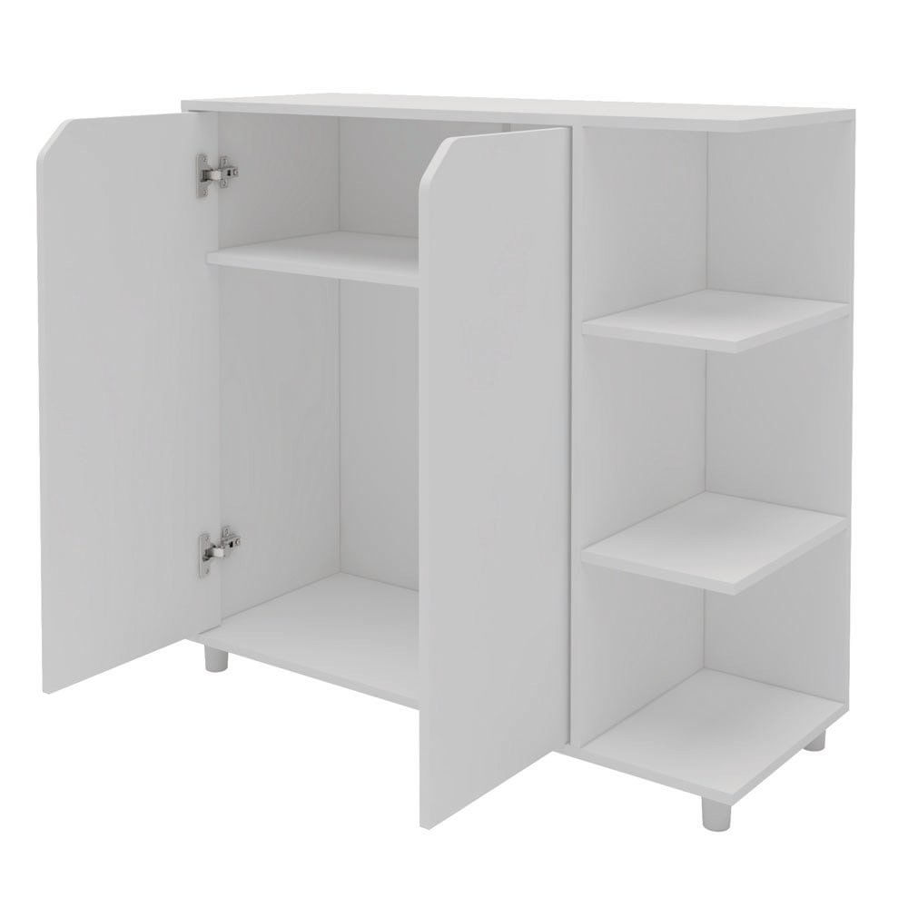 Mueble Multiusos July con 2 Puertas 95.4 x 36 x 80 cm Color Blanco Mueble Multiusos July c…