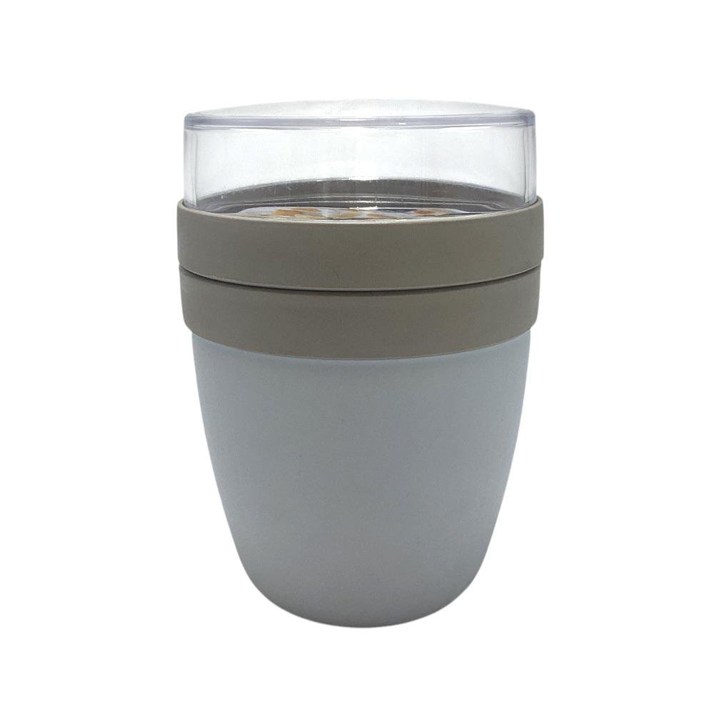 Contenedor para Comida con Tapa Transparente Gris Contenedor para Comida con Tapadera Colo…