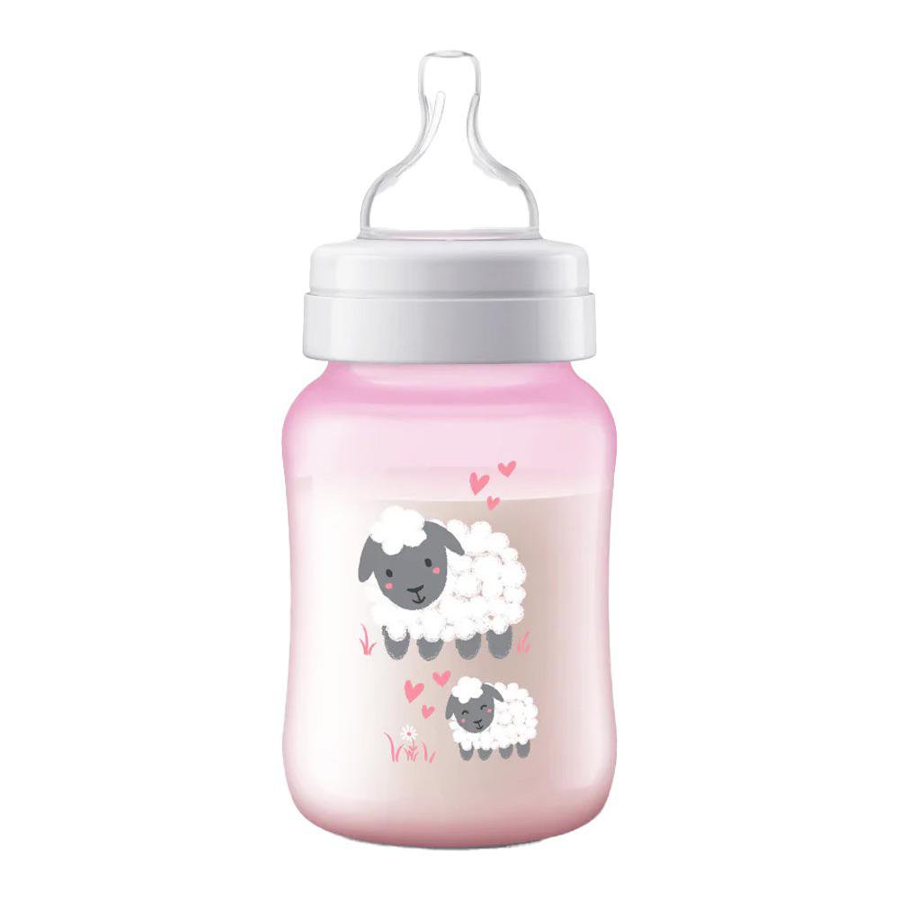 Pacha Anticólicos con Válvula Air Free y Cuello Ancho Diseño de Oveja de 9 Oz para 1+ Mes…