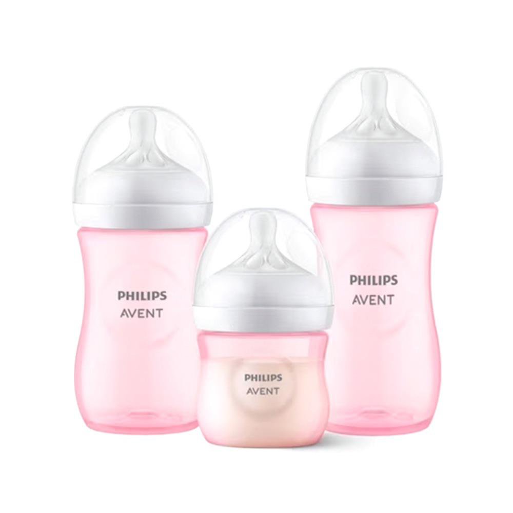 Set de Pachas Philips Natural Response de Diferentes Tamaños de 3 Piezas Color Rosado Set…