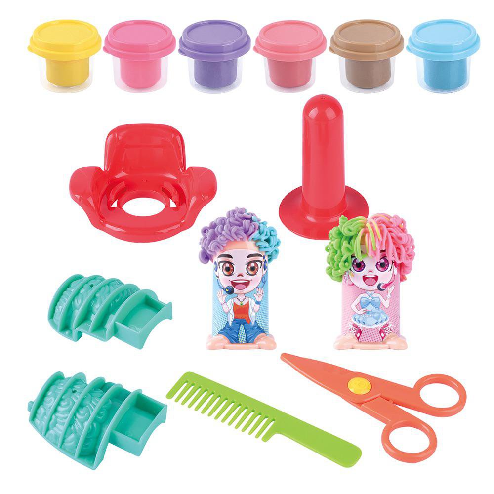 Set de Plasticina de Peluquería para 3+ Años Set De Peluquería Con Plastilina
