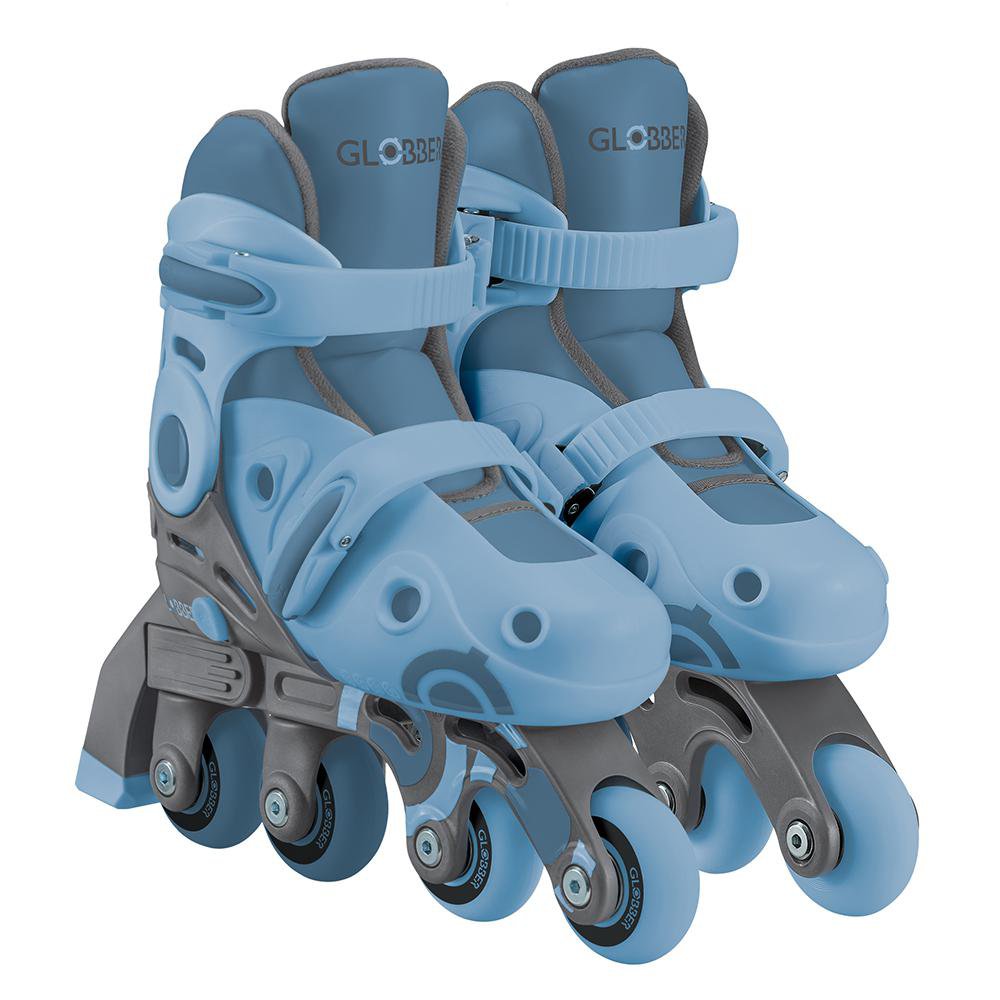Patines en Línea 2 en 1 Ajustable Talla 30-33 Color Azul Patines en Línea 2-en-1 Talla Aju…